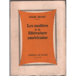 Les maitres de la littérature américaine