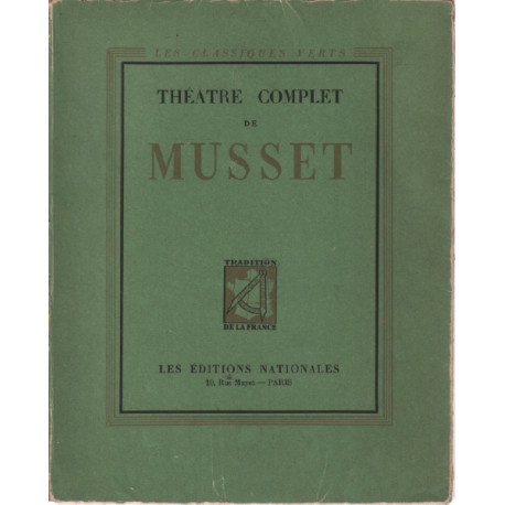 Théatre complet de musset
