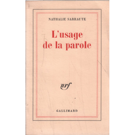 L'usage de la parole