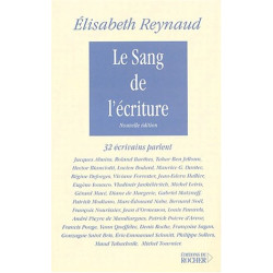 Le sang de l'écriture