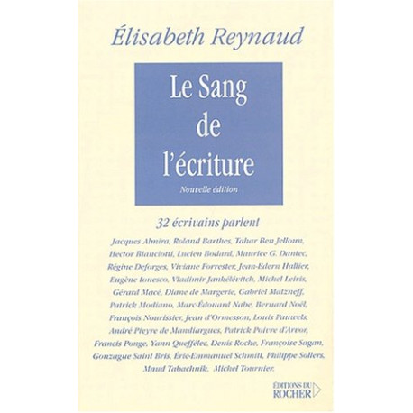 Le sang de l'écriture