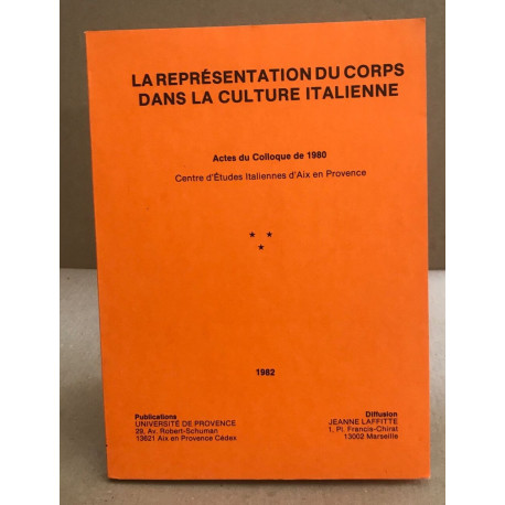 La representation du corps dans la culture Italienne