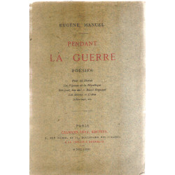Pendant la guerre / poesies