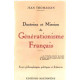 Doctrine et mission du generationisme français