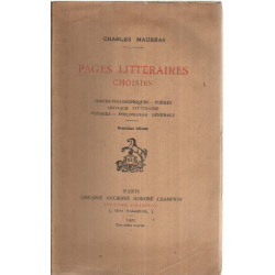 Pages litteraires choisies / contes philiosophiques -poemes -...
