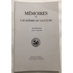 Mémoires de l'académie de Vaucluse 9e série - tome III
