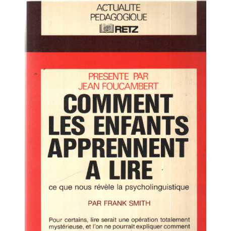 Comment les enfants apprennent à lire