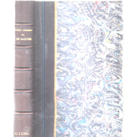 Lettres choisies de J. de maistre