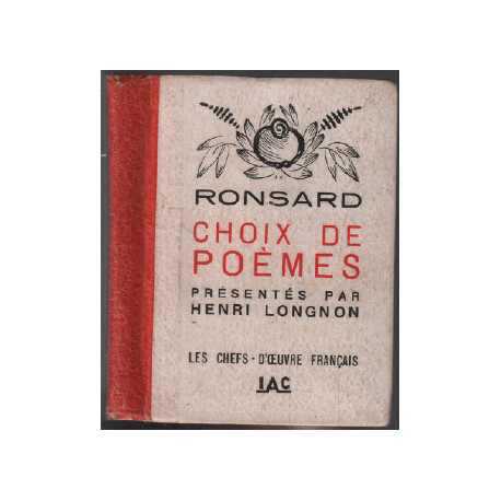 Ronsard / Choix de poèmes