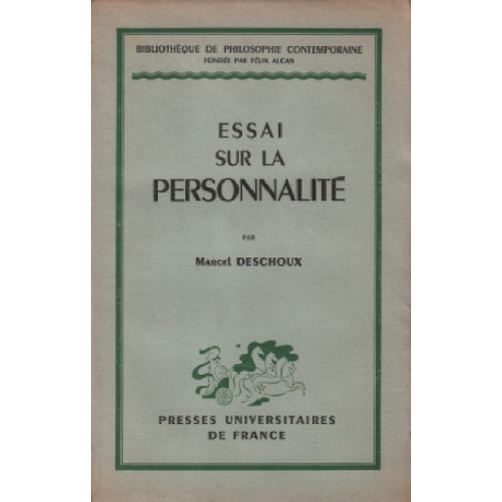 Essai sur la perosnnalite