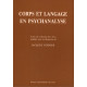 Corps et langage en psychanalyse actes