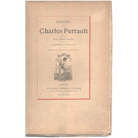 Contes avec notice notes et variantes par Frederic Dillaye