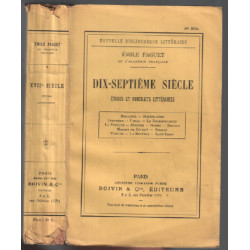 Dix-septième siècle / études et portrait littéraires