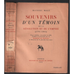 Souvenirs d'un témoin de la révolution et de l'empire 1791-1803