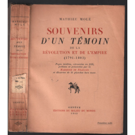 Souvenirs d'un témoin de la révolution et de l'empire 1791-1803