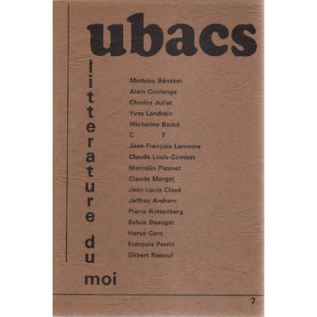 Revue ubac n° 7