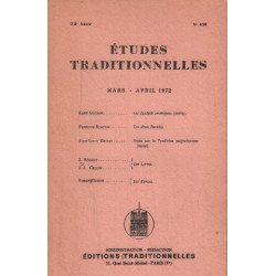 Etudes traditionnelles n° 430 / mars -avril 1972