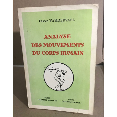 Analyse des mouvements du corps humain
