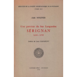 Une paroisse du bas languedoc SERIGNAN 1650-1792