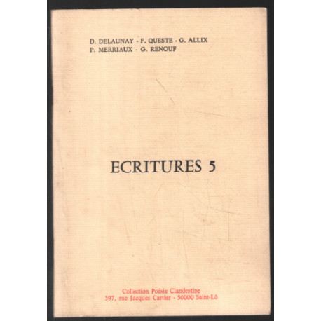 Ecritures 5