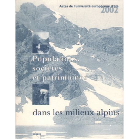 Populations societes et patrimoines dans les milieux alpins