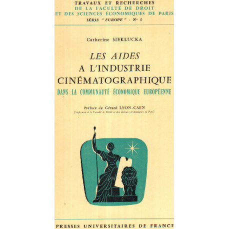 Les aides a l'industrie cinematographique dans la communaute...