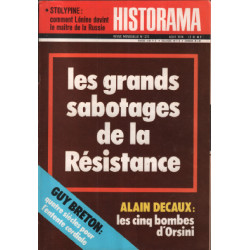 Revue historama n° 273 / les grands sabotages de la resistance