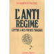 L'anti régime - lettre à mes frêres tropgros