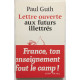 Lettre Ouverte aux Futurs Illettrés