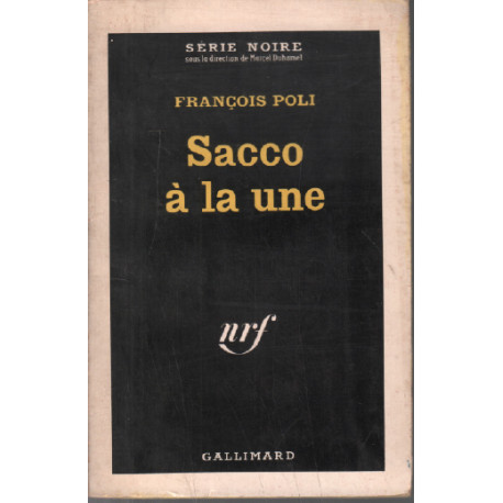 Sacco à la une / série noire n° 789