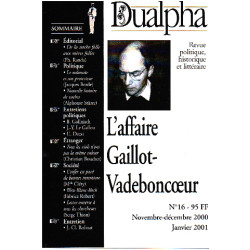 Revue politique historique et litteraire -dualpha n° 16 /...