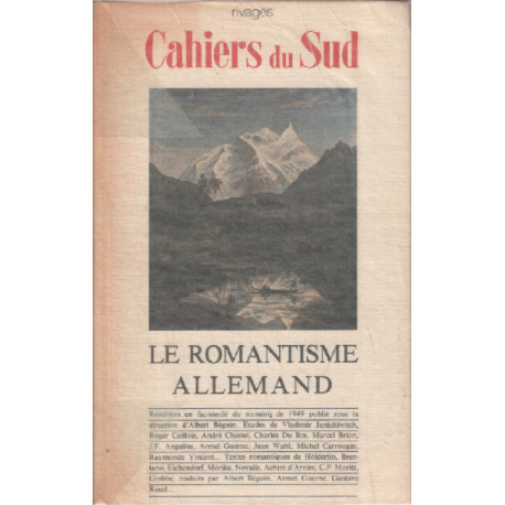 Le romantisme allemand... / textes et études