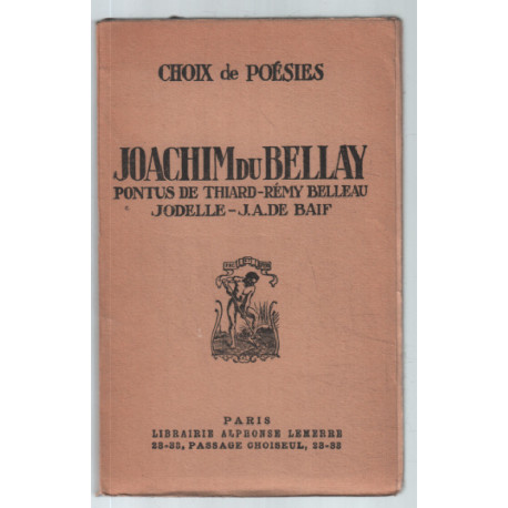 Choix de poésies