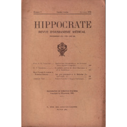 Hippocrate revue d'humanisme médical n° 8 / 1938 / bonnette : la...