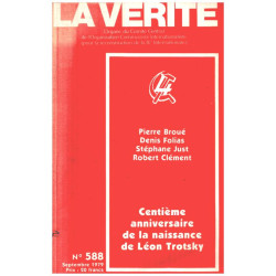 La verité n° 558 / centième anniversaire de la naissance de léon...
