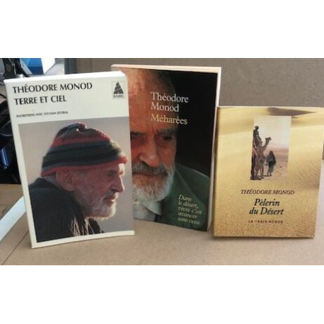 3 titres différents / pelerin du désert -méharées-terre et ciel