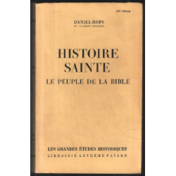 Histoire sainte : le peuple de la bible
