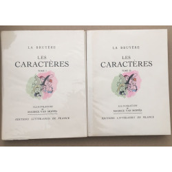 Les caracteres (édition de 1946 en 2 tomes avec illustrations de...