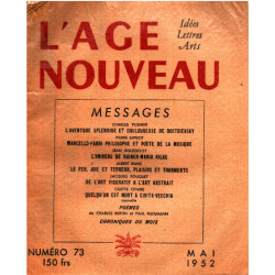 L'age nouveau n° 73 / messages