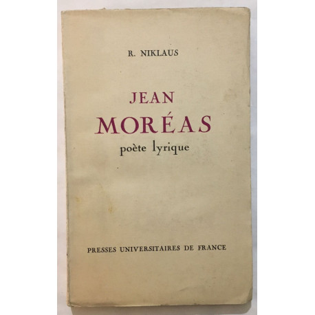 Jean Moréas : poète Lyrique