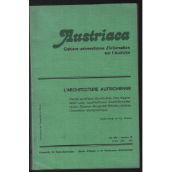 L'architecture Autrichienne (revue Austriaca n° 12)