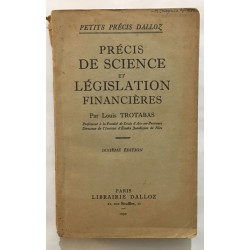 Precis de science et legislation financieres