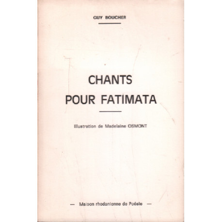 Chants pour fatimata / illustrations de osmot
