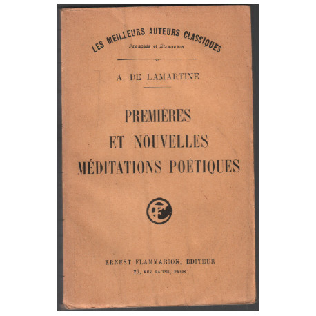 Premières et nouvelles méditations poétiques
