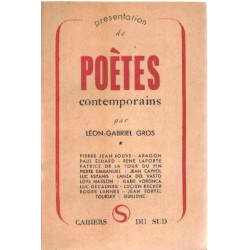 Presentation de poetes contemporains
