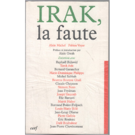 Irak la faute