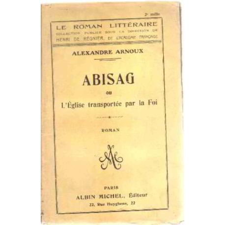 Abisag ou l'eglise transportée par la foi