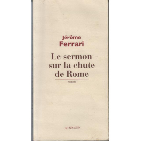 Le sermon sur la chute de Rome