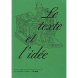 Le texte et l'idée n° 13
