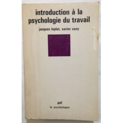 Introduction à la psychologie du travail